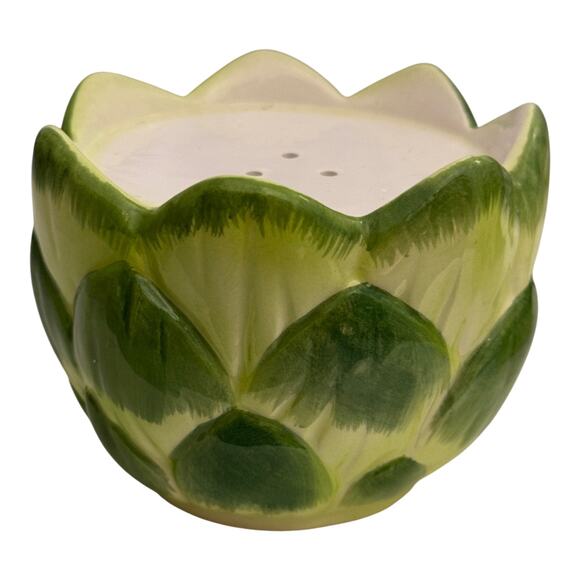 Vintage OCI Ominibus Ceramic Nested Artichoke Salt & Pepper Shaker Set  - A1259 - Picture 6 of 12